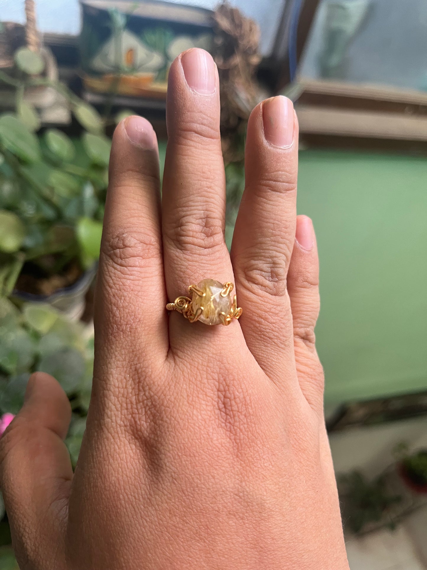 Anillos de cuarzo rutilado