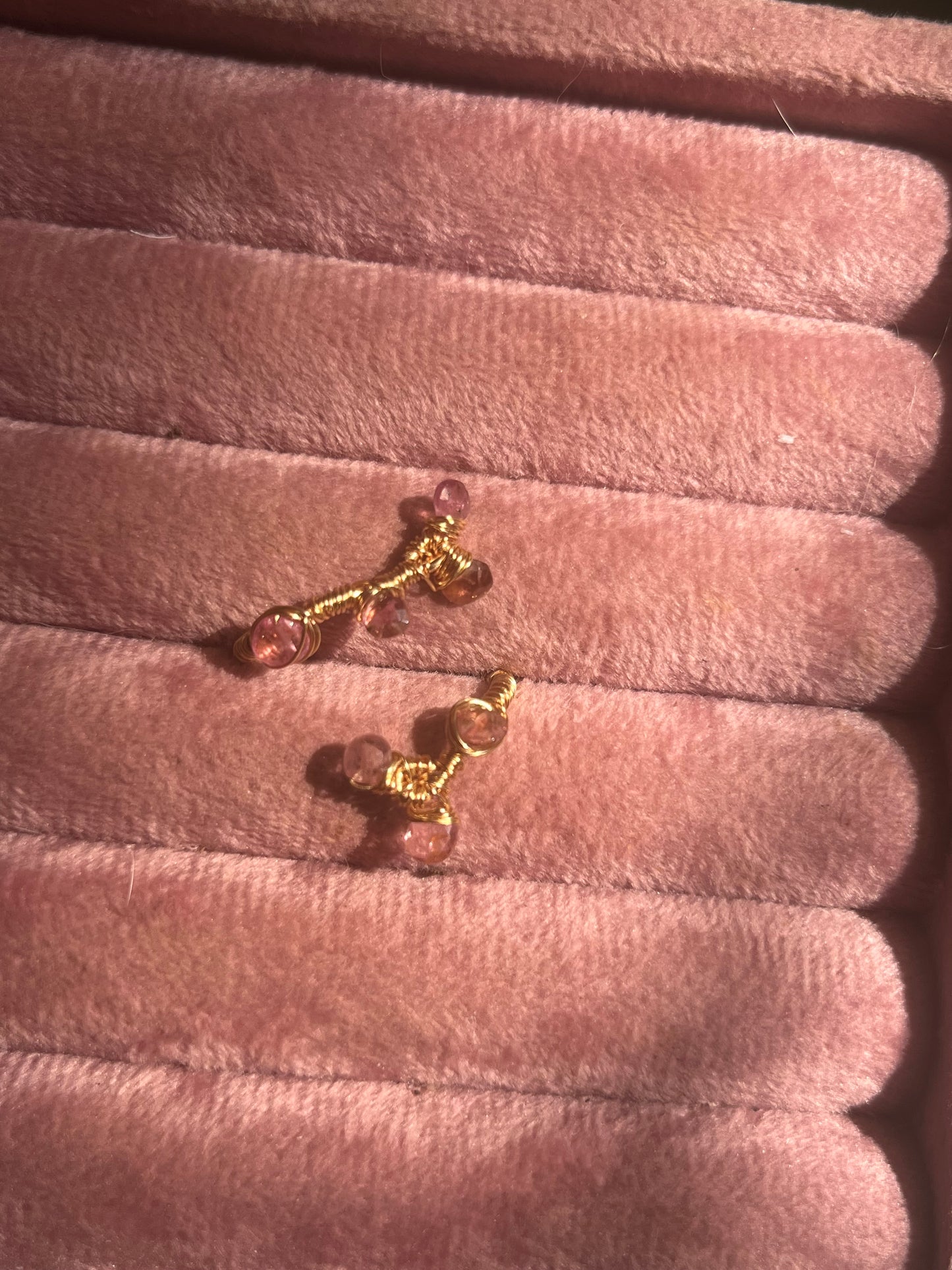 Anillo de turmalina rosa