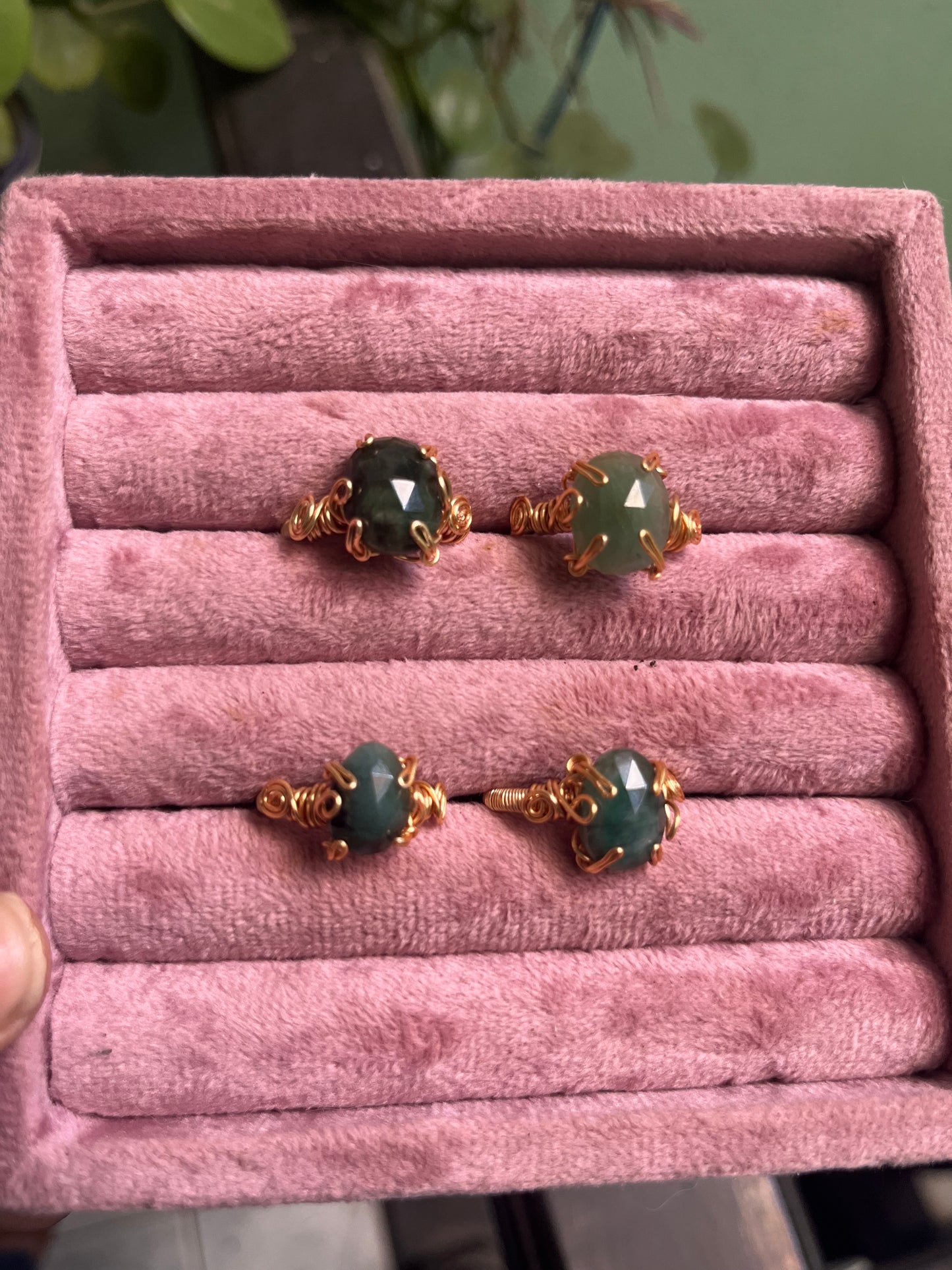 Anillos Berilo verde