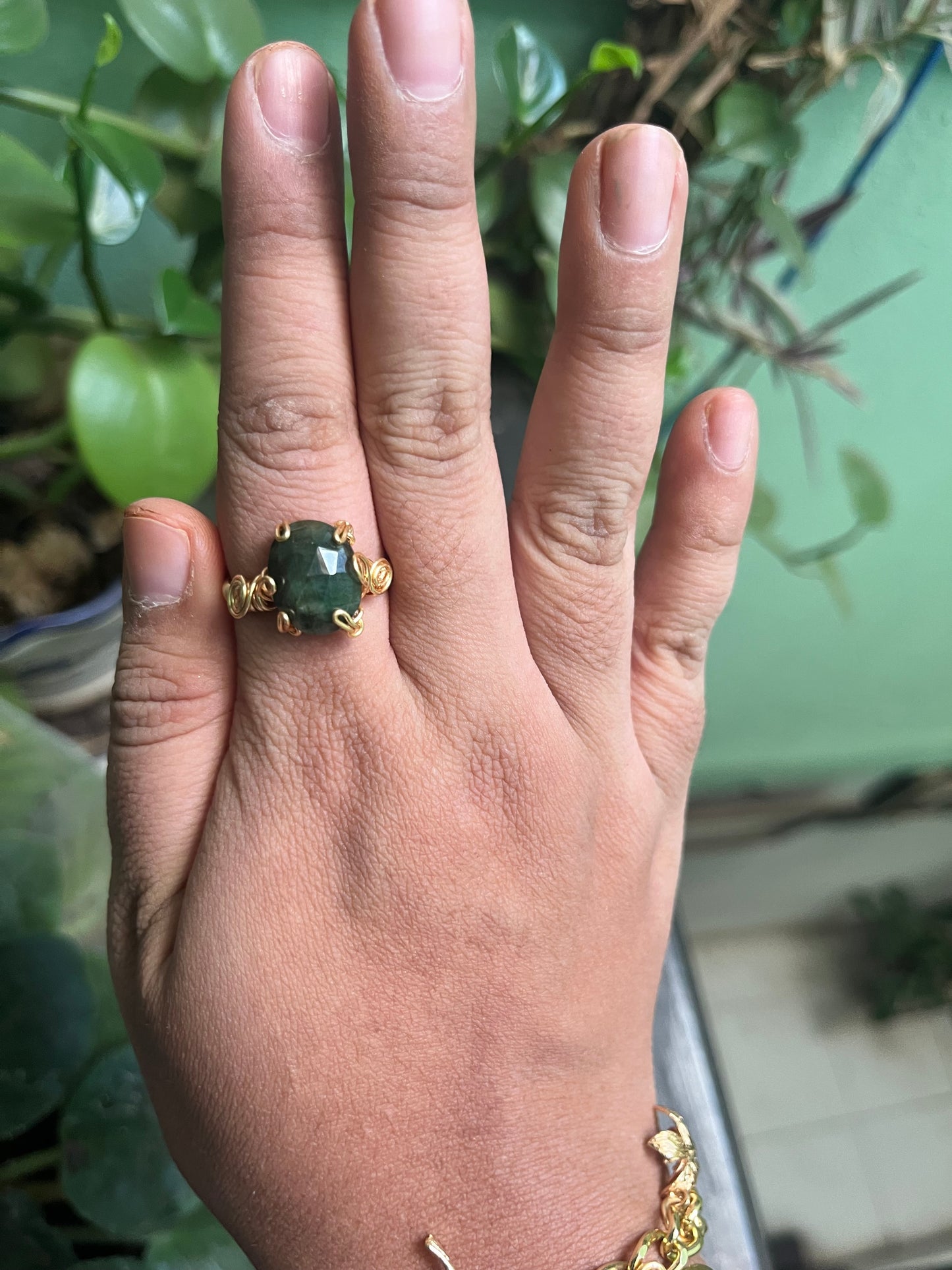 Anillos Berilo verde