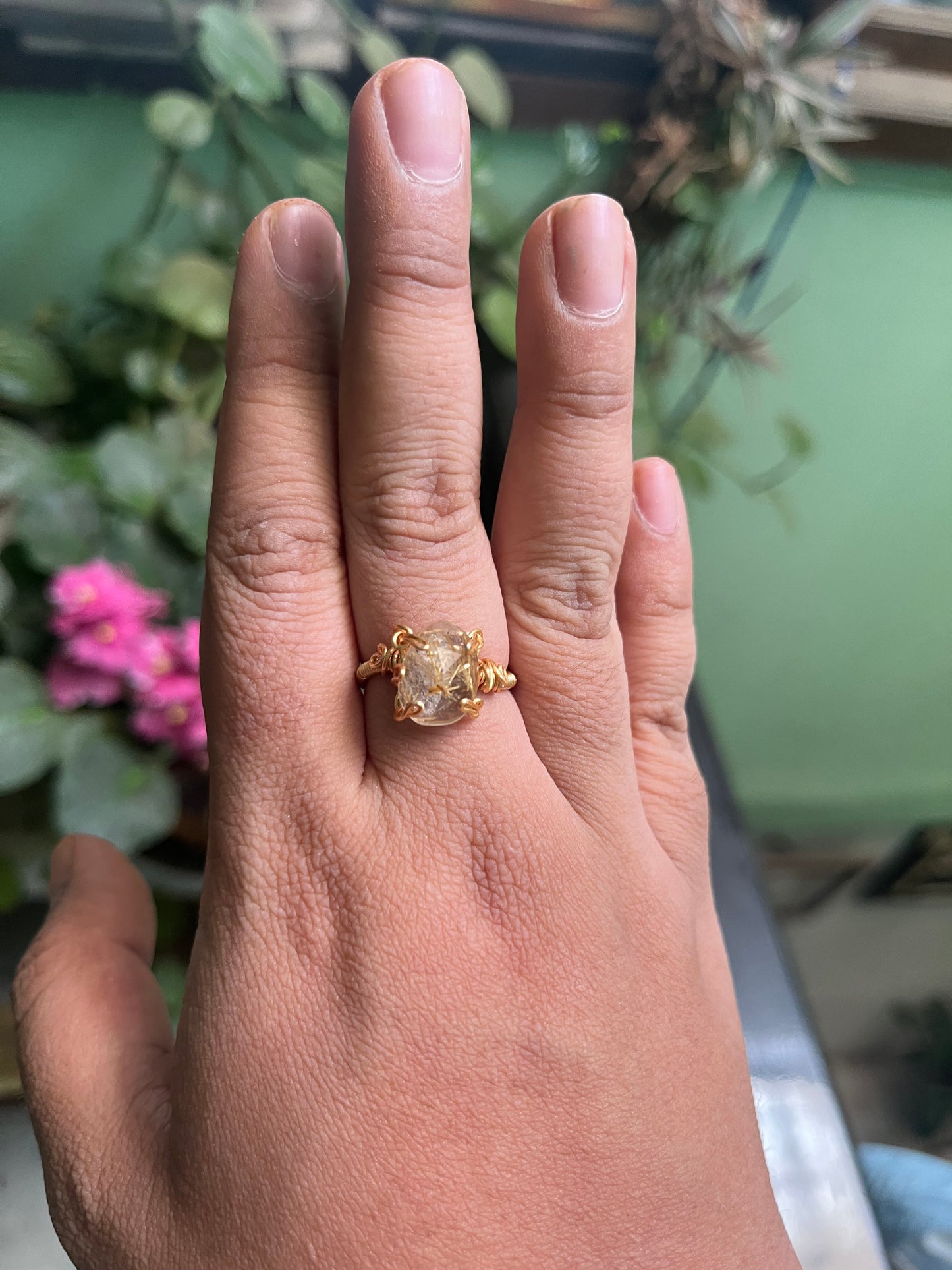 Anillos de cuarzo rutilado