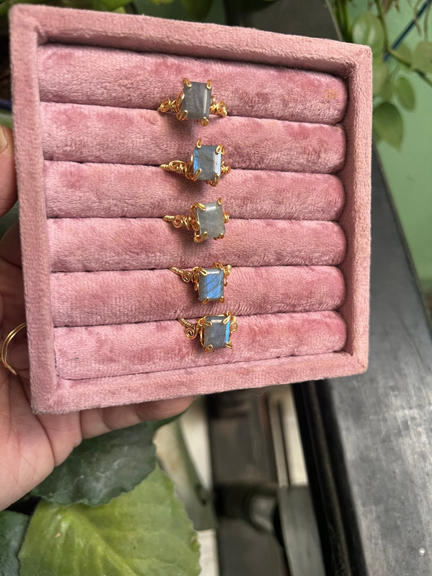 Anillos Labradorita chicos
