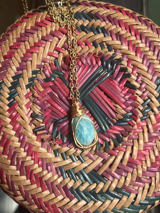 Collar de amazonita