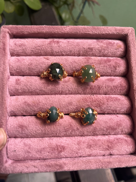 Anillos Berilo verde