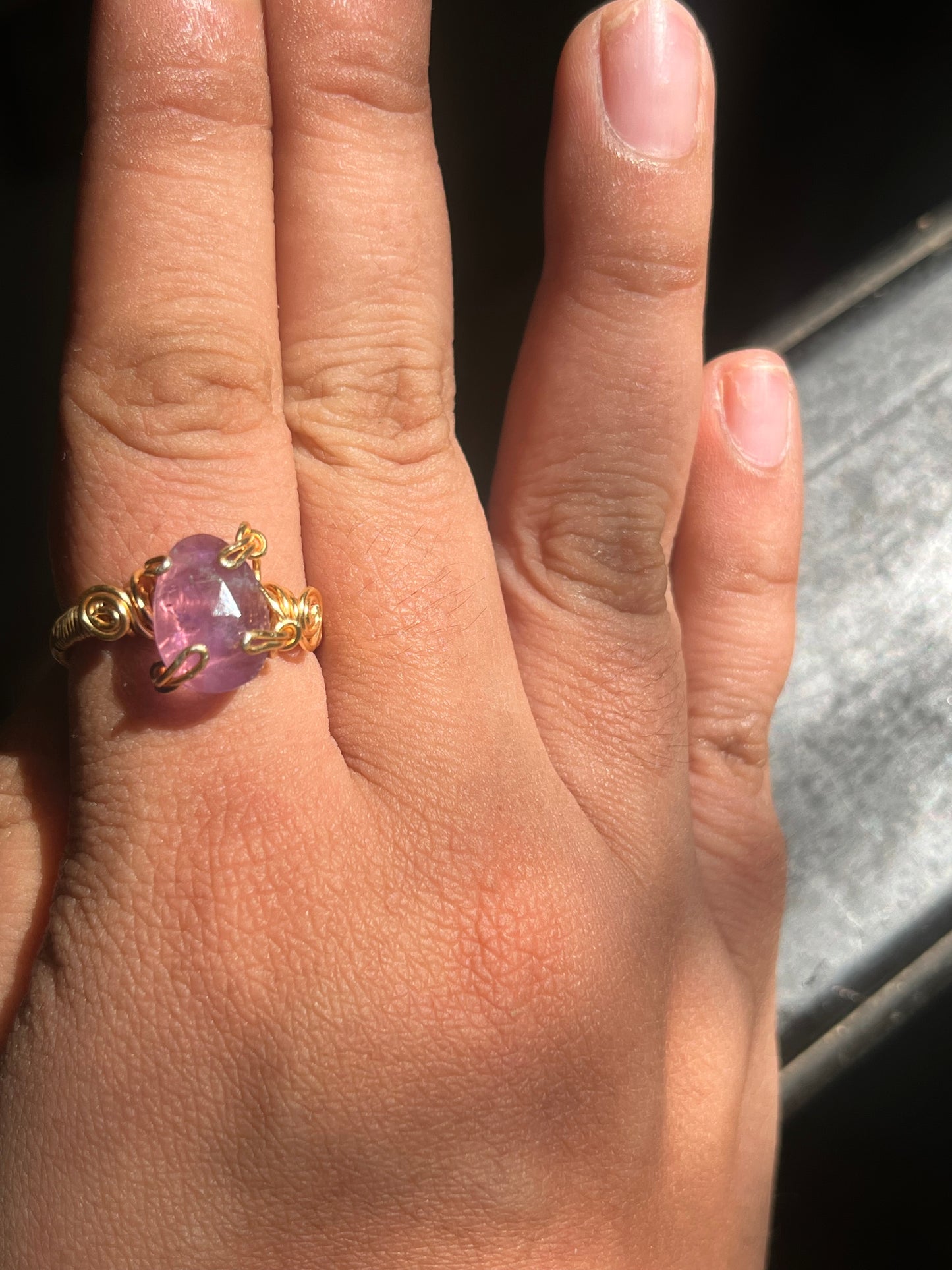 Anillo de amatista