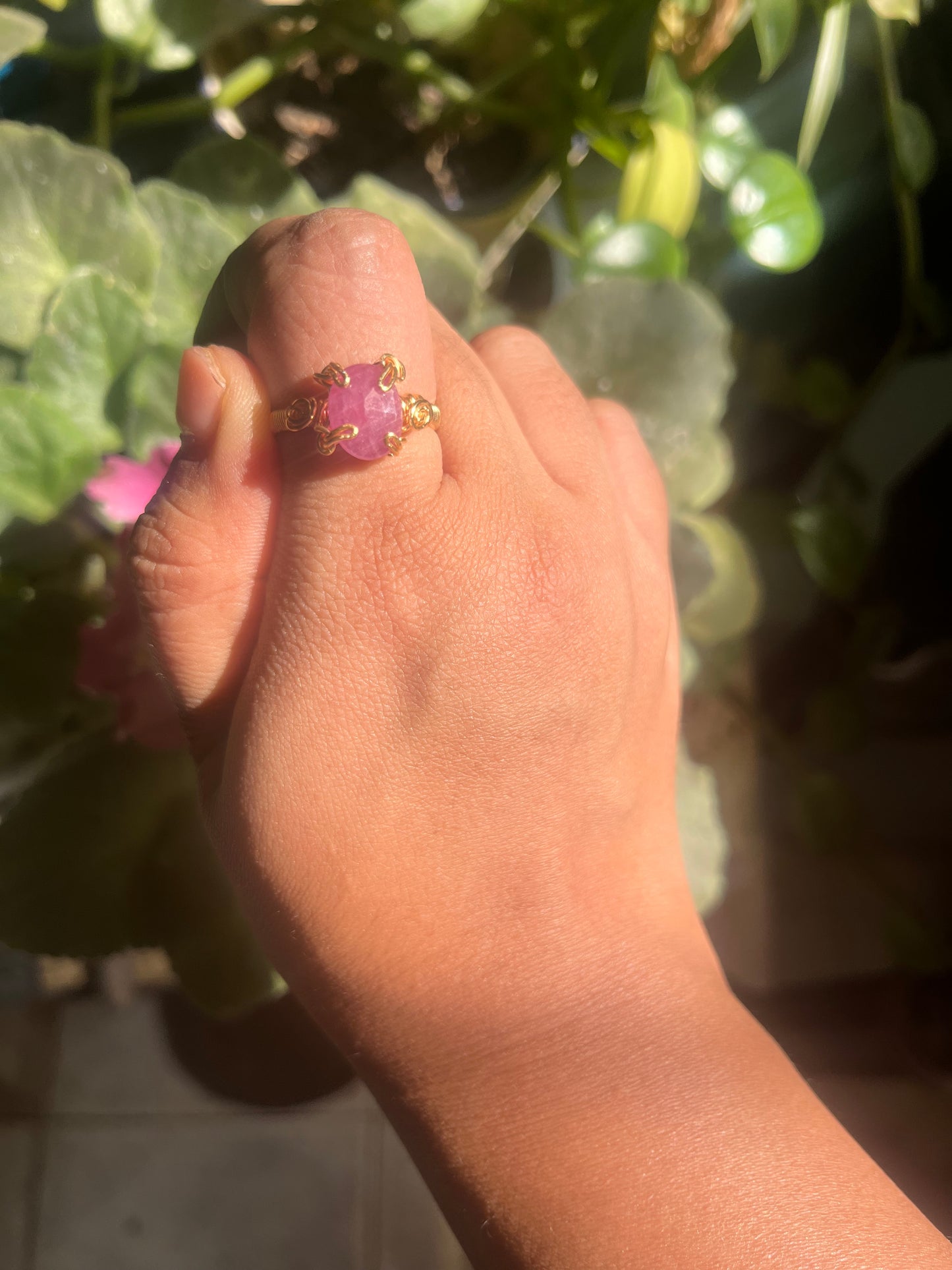 Anillos de zafiro Rosa