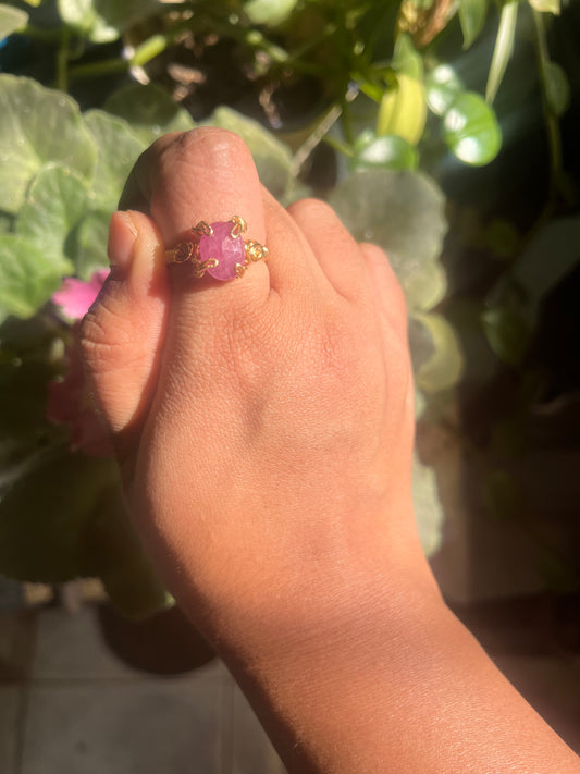 Anillos de zafiro Rosa