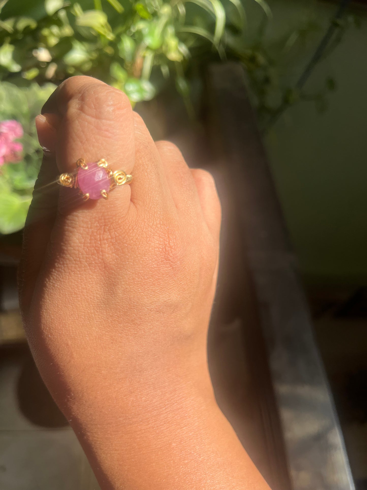 Anillos de zafiro Rosa