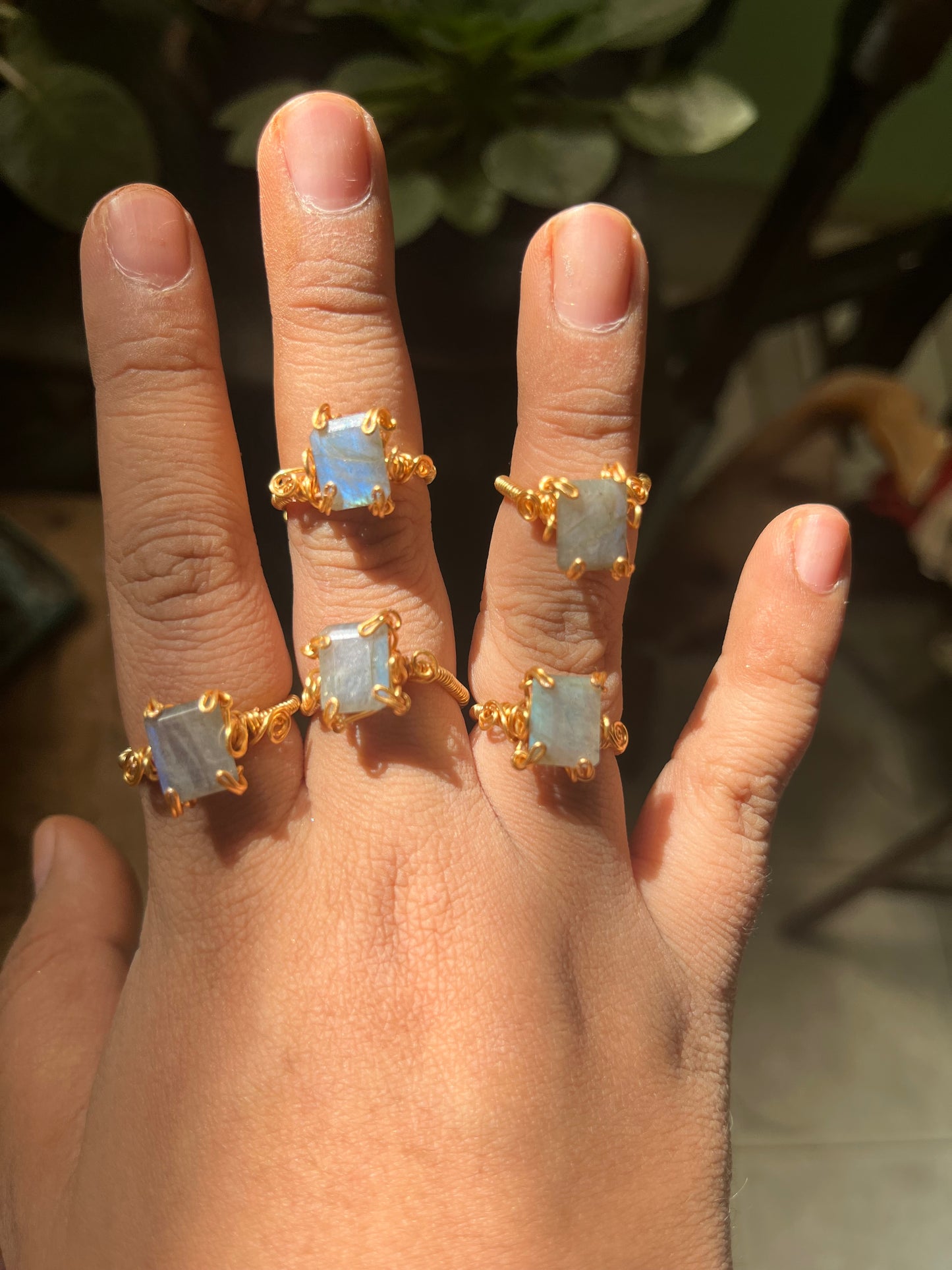 Anillos Labradorita chicos
