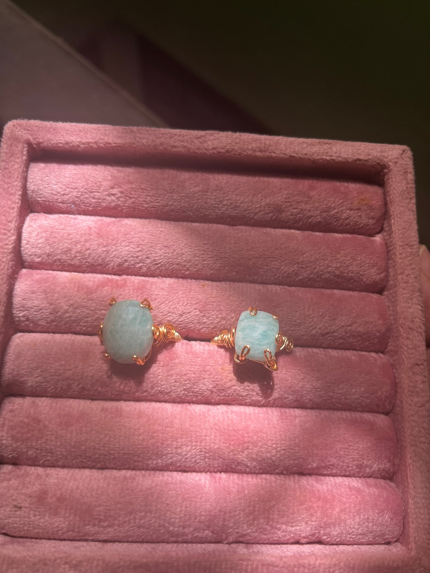 Anillo de amazonita