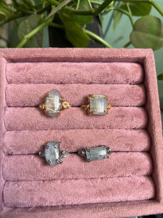 Anillos de aguamarina