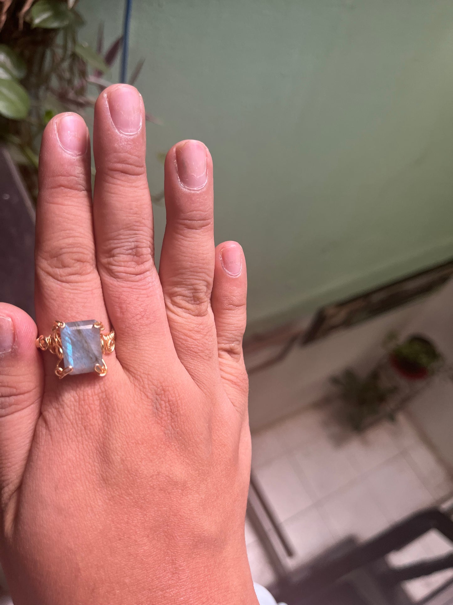 Anillo Labradorita mediano