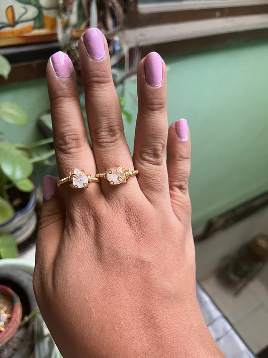 Anillo piedra Luna mini