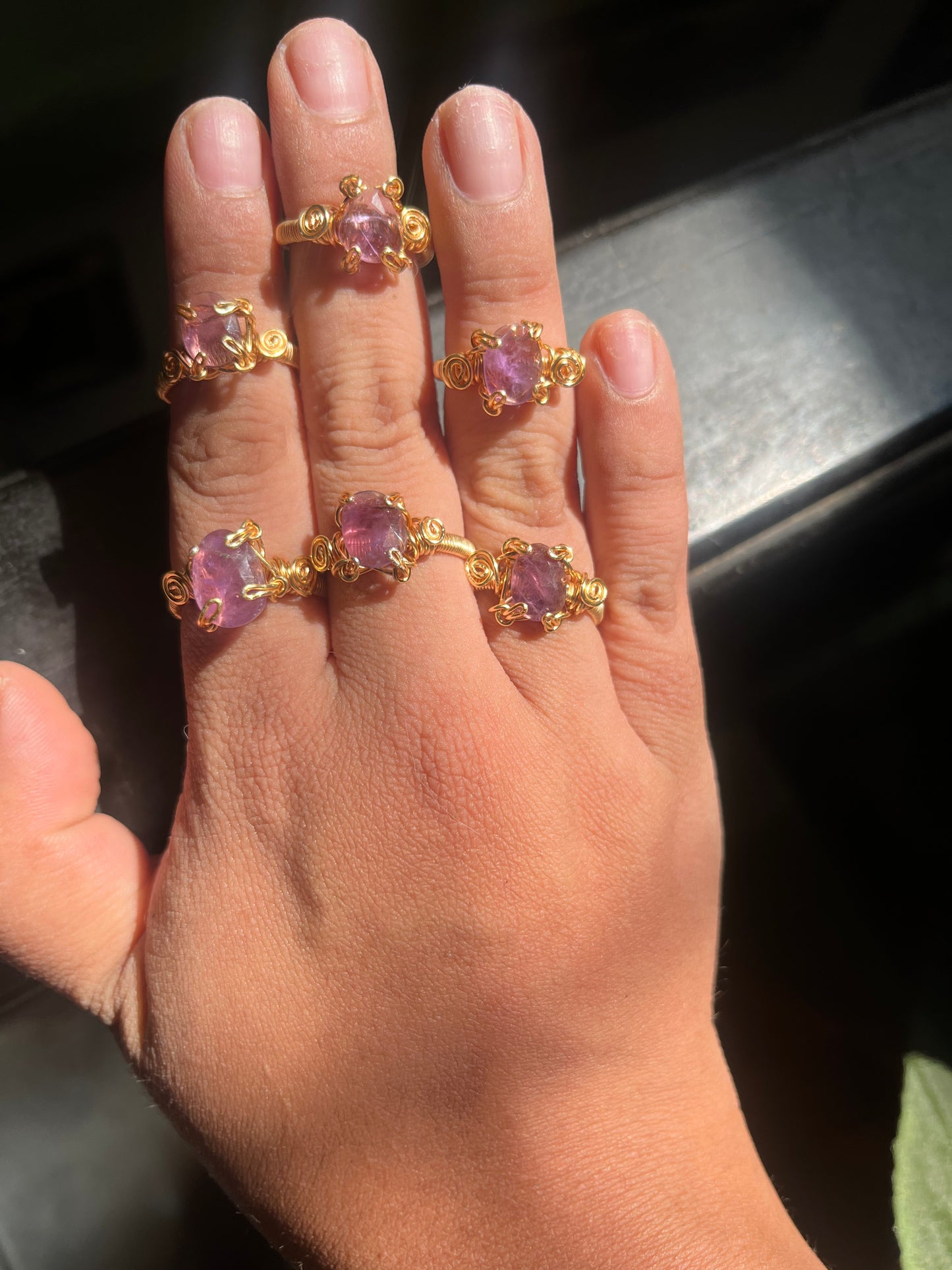 Anillo de amatista
