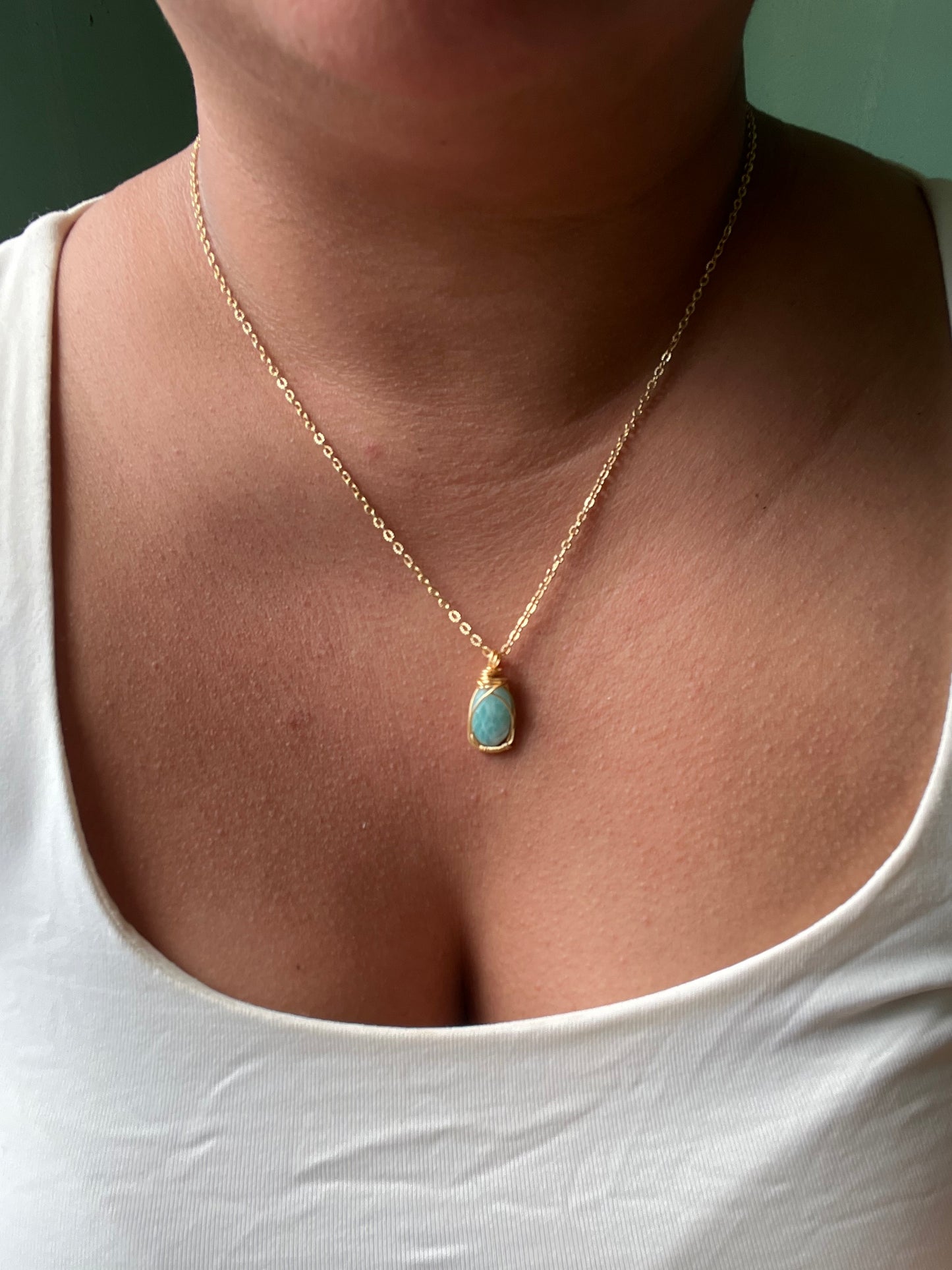Collar de amazonita