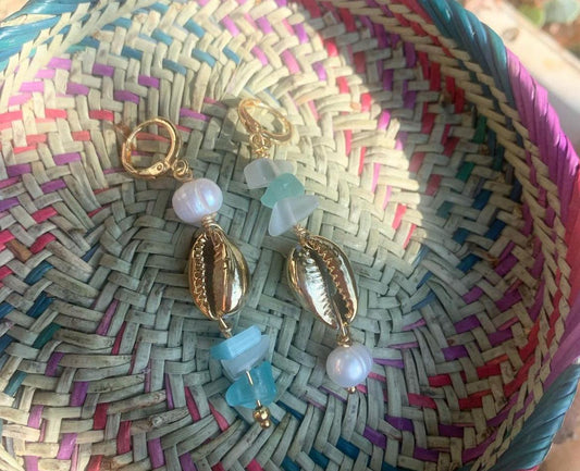 Aretes Camila Mar Azul