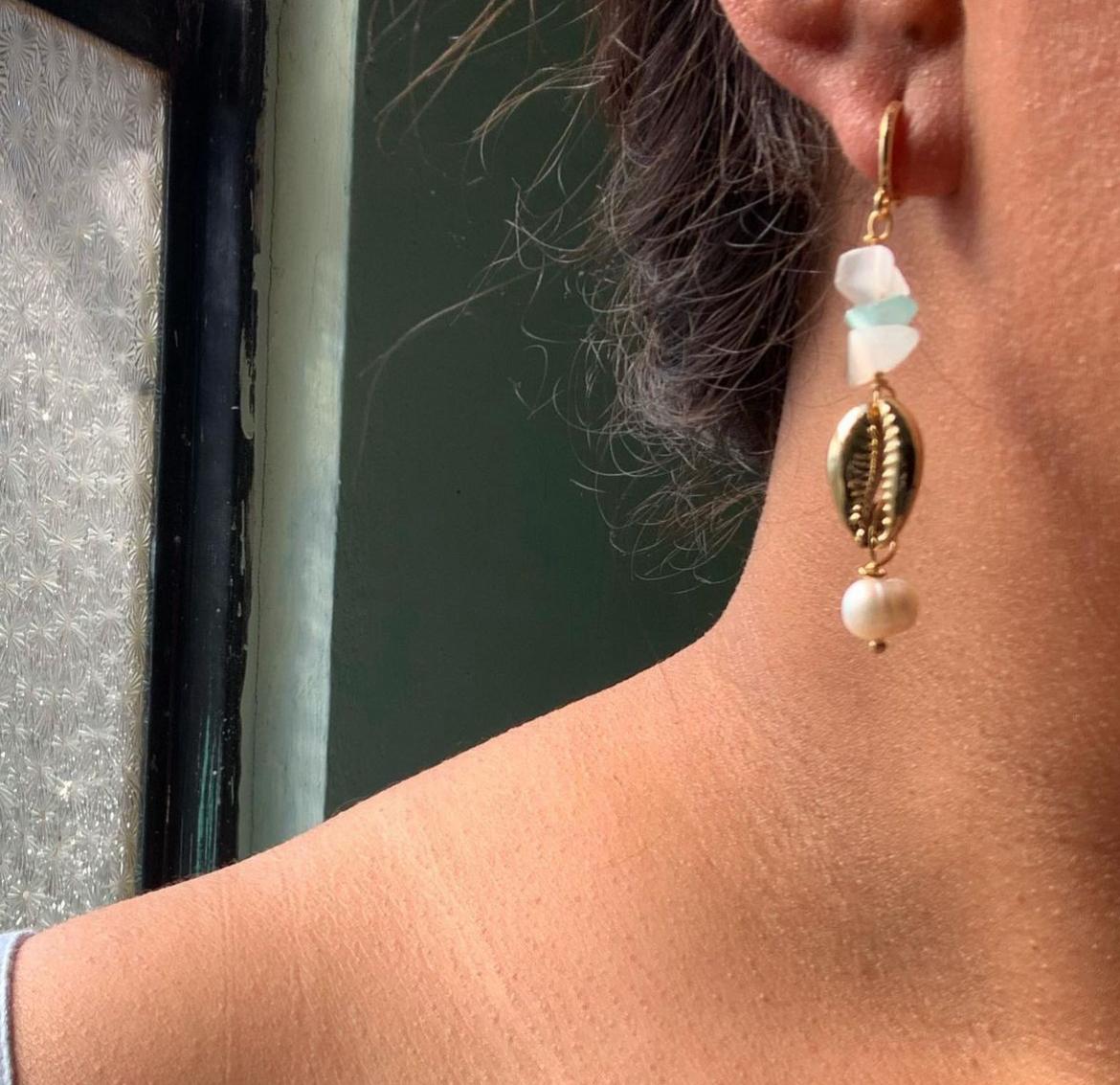 Aretes Camila Mar Azul